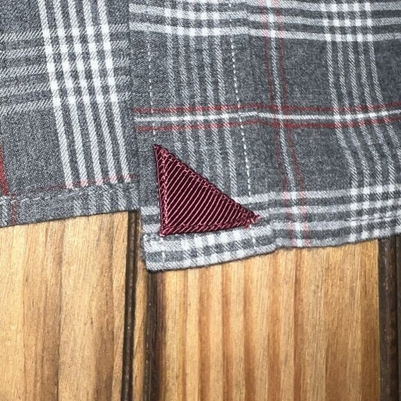 UNTUCKit Flannel Shirt Mens Size 2XL‎ Slim Fit Plaid Long Sleeve Gray Checkered - Picture 5 of 8